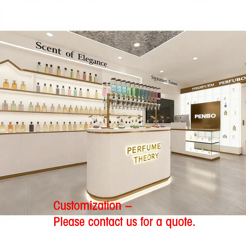 Perfume Fragrance Shop - Op maat gemaakte verlichte geurparfum displaykast,