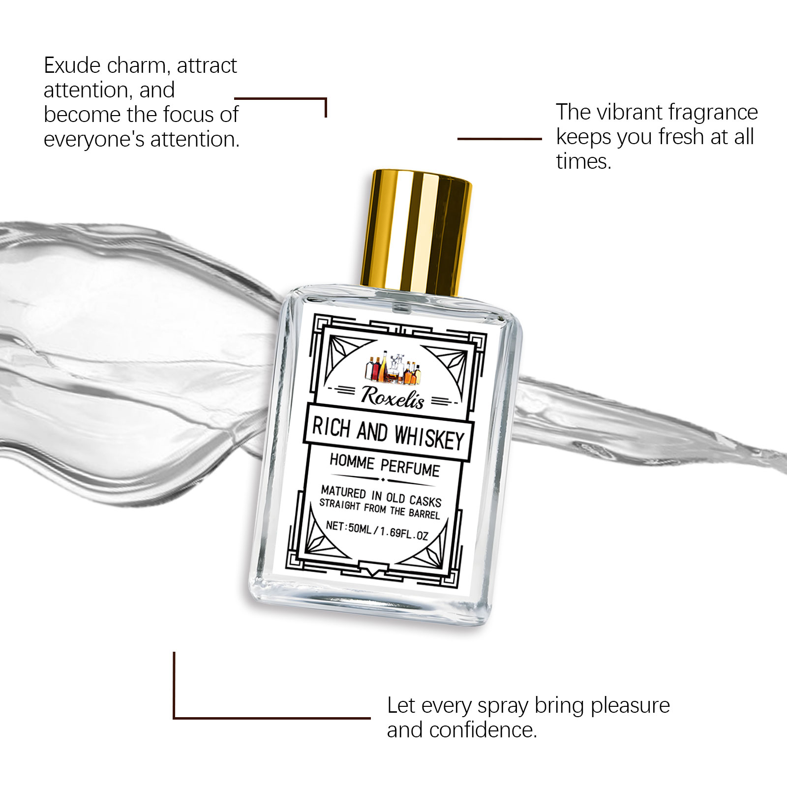 Roxelis 50ml Charm Whisky Here - Fragrance Perfume Usa recensie en prijs